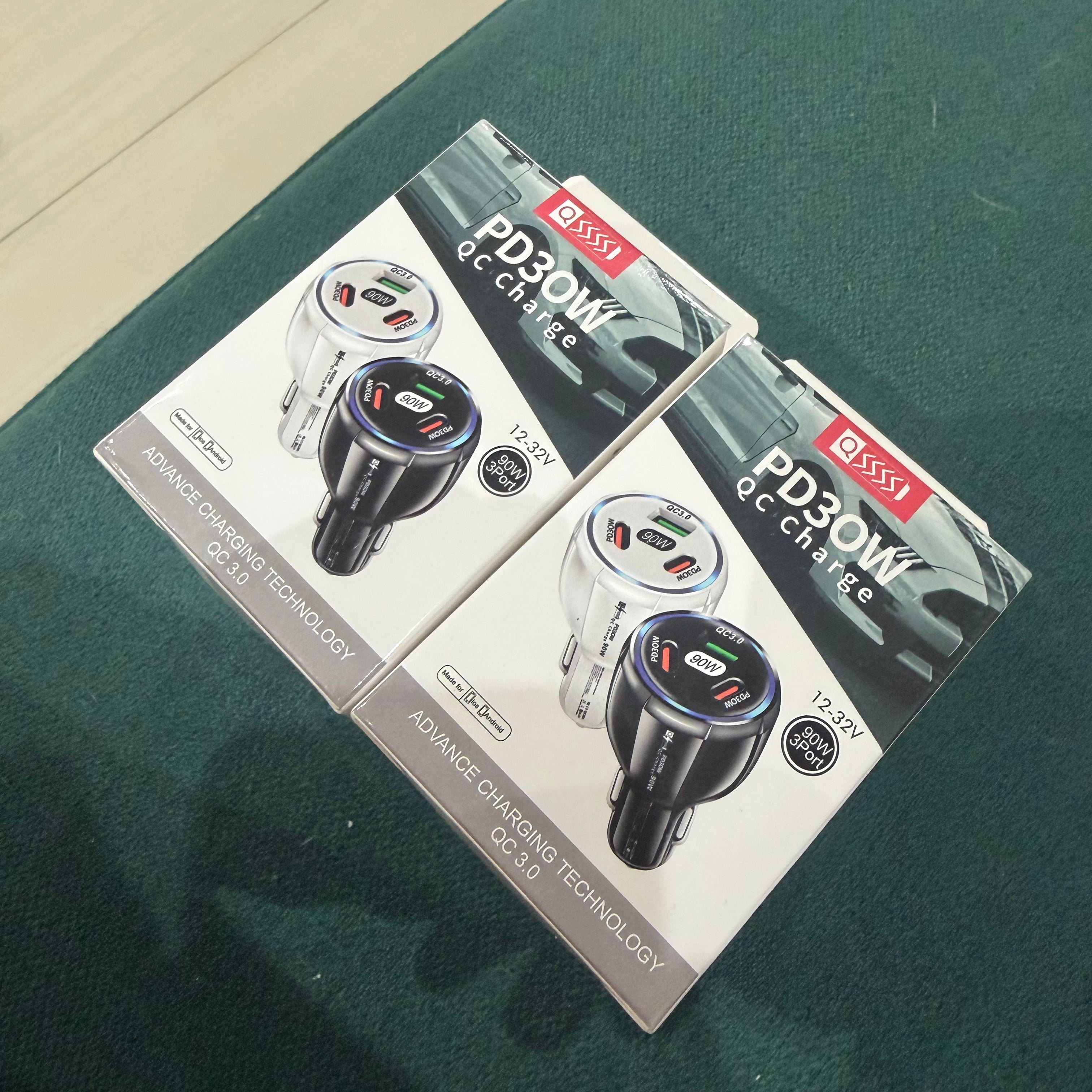 Cargador auto 30w